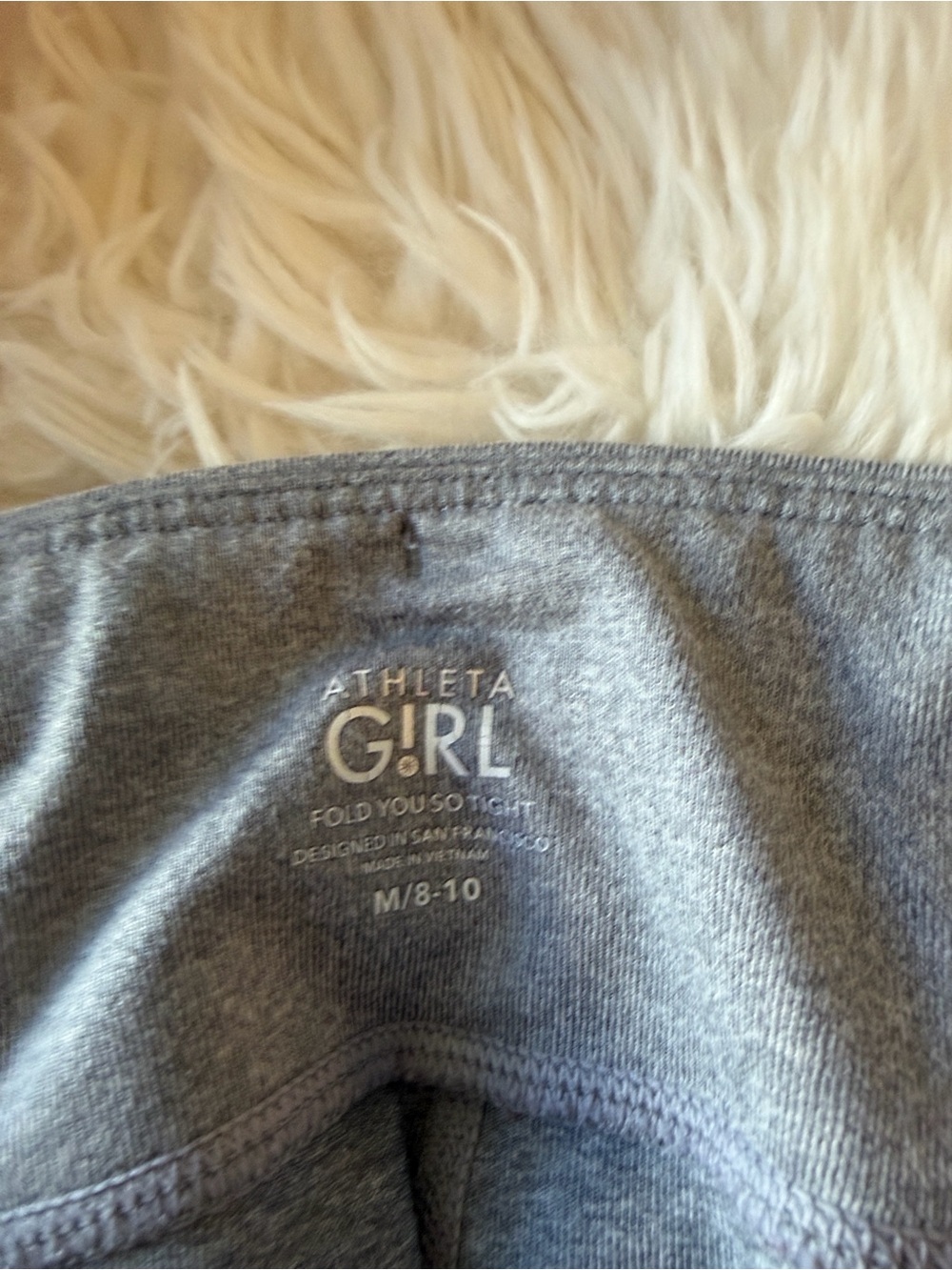 Athleta Girl Heather Gray Kids Stretch Leggings
